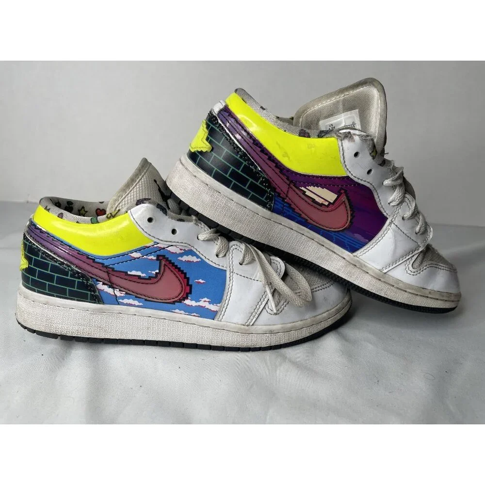 Nike Air Jordan‎ 1 Low 'Old School Gaming' (DM8969-114) Size 4.5Y